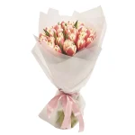 Букет из 35 тюльпанов желто-красных