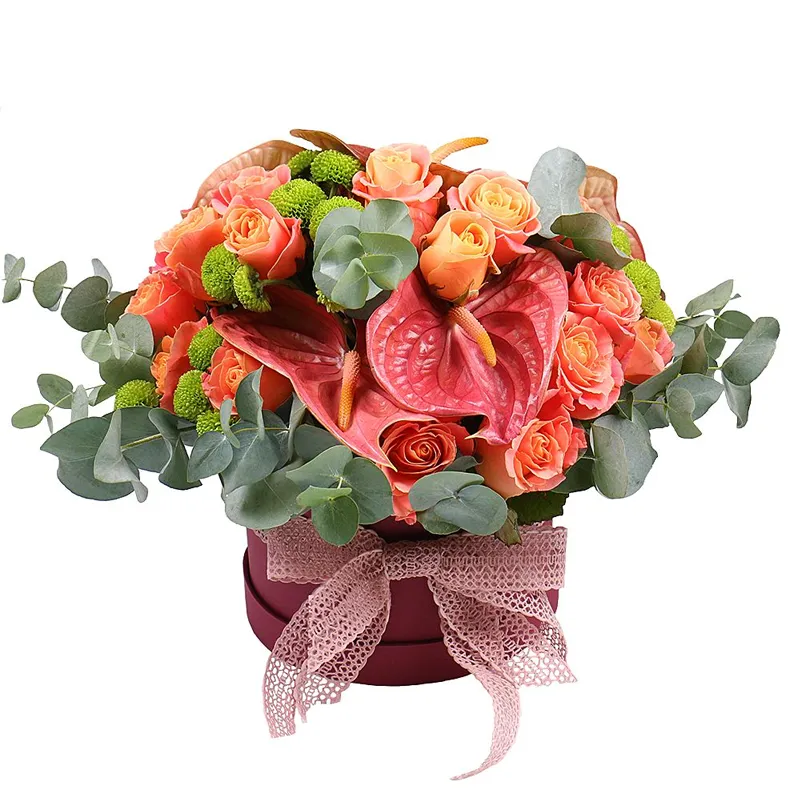 Цветы в коробке Удивительное рядом